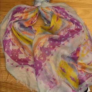 Cotton On Tribal Multi-Colored Lightweight Scarf